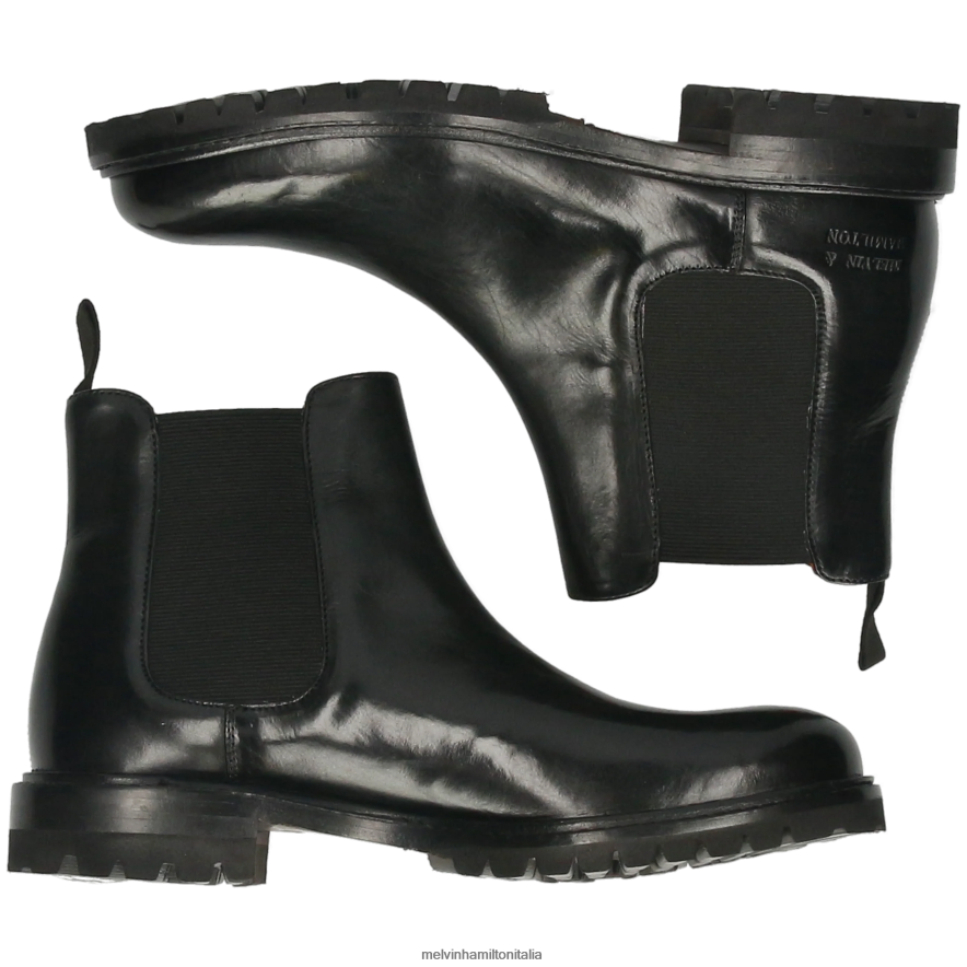 esso Melvin & Hamilton donne regina 8 nero stivaletti L80P2P828