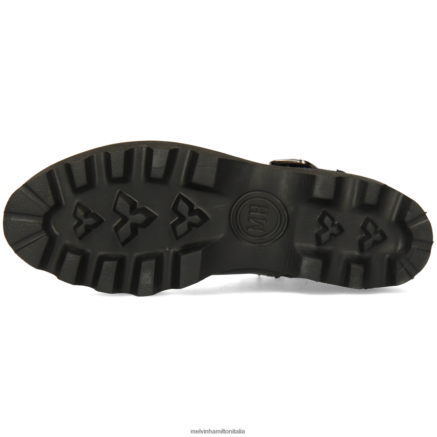 esso Melvin & Hamilton donne sibilla 27 blu stivaletti L80P2P853