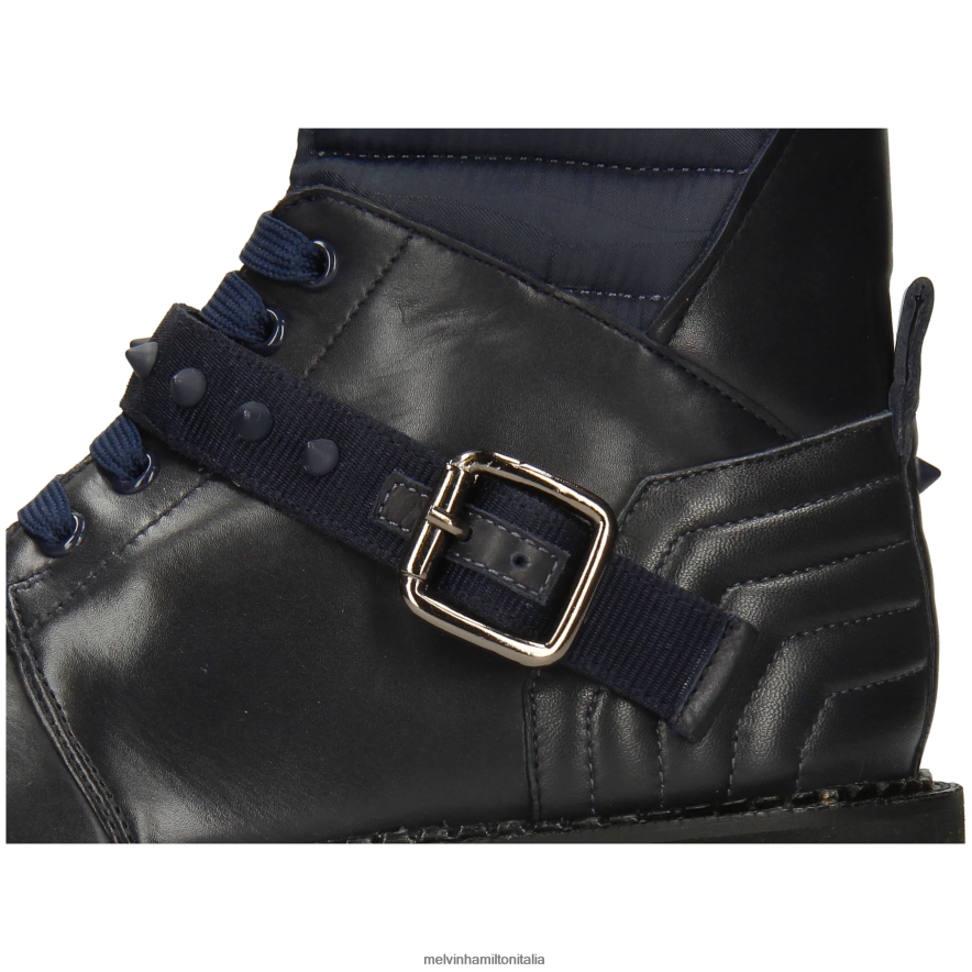 esso Melvin & Hamilton donne sibilla 27 blu stivaletti L80P2P853