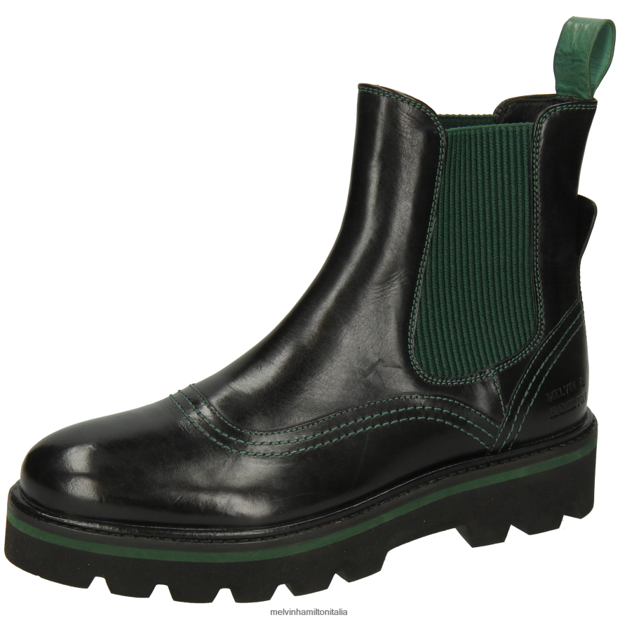 esso Melvin & Hamilton donne sibilla 33 nero stivaletti L80P2P785