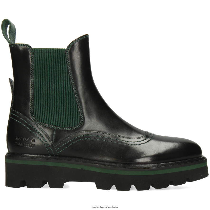 esso Melvin & Hamilton donne sibilla 33 nero stivaletti L80P2P785