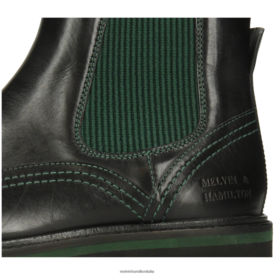 esso Melvin & Hamilton donne sibilla 33 nero stivaletti L80P2P785
