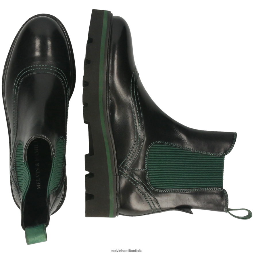 esso Melvin & Hamilton donne sibilla 33 nero stivaletti L80P2P785