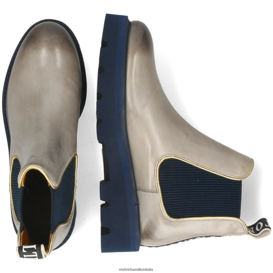 esso Melvin & Hamilton donne sibilla 6 grigio stivaletti L80P2P827