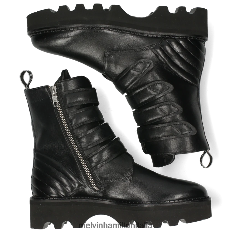esso Melvin & Hamilton donne sibilla 7 nero stivaletti L80P2P1022