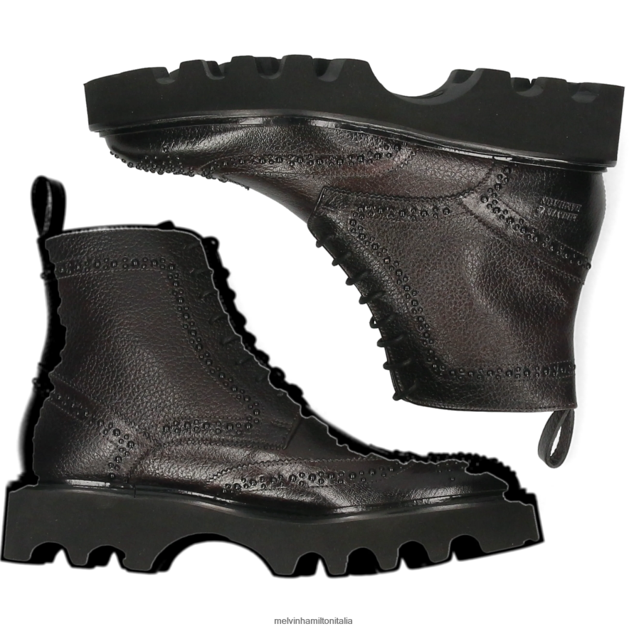 esso Melvin & Hamilton donne sortita 120 nero stivaletti L80P2P882