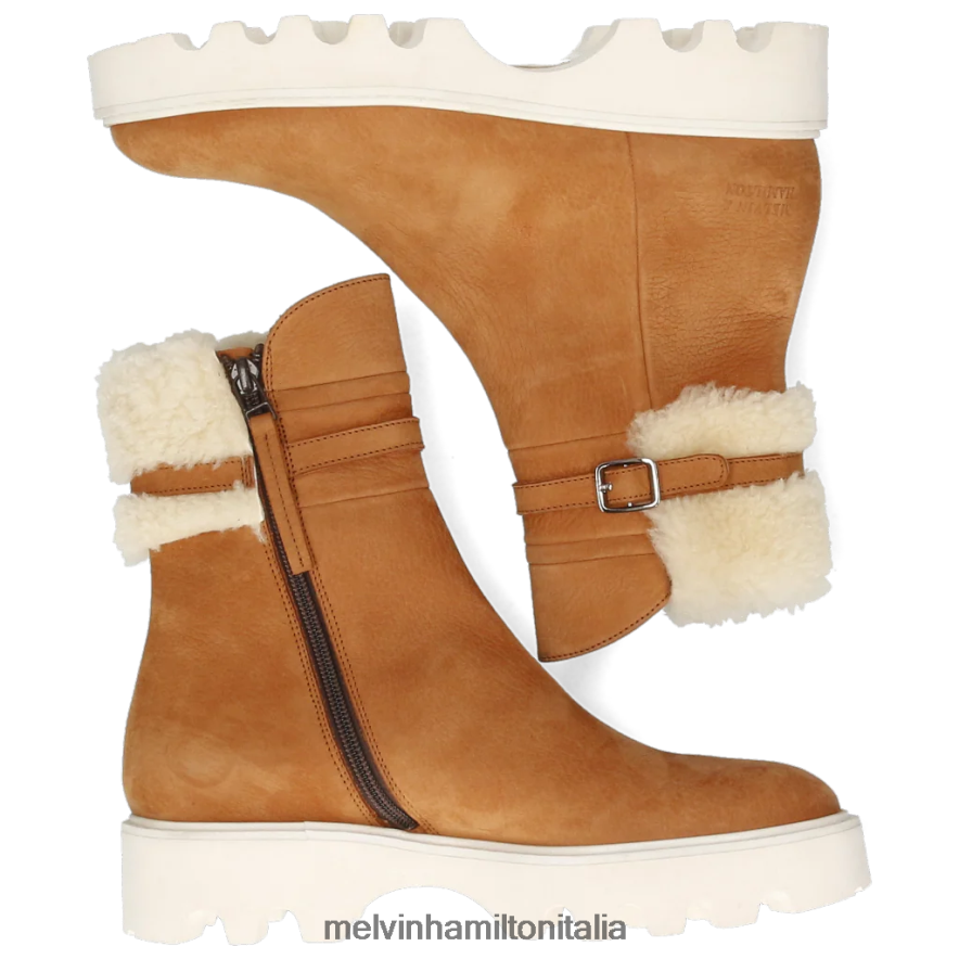 esso Melvin & Hamilton donne sortita 138 marrone stivaletti L80P2P1090