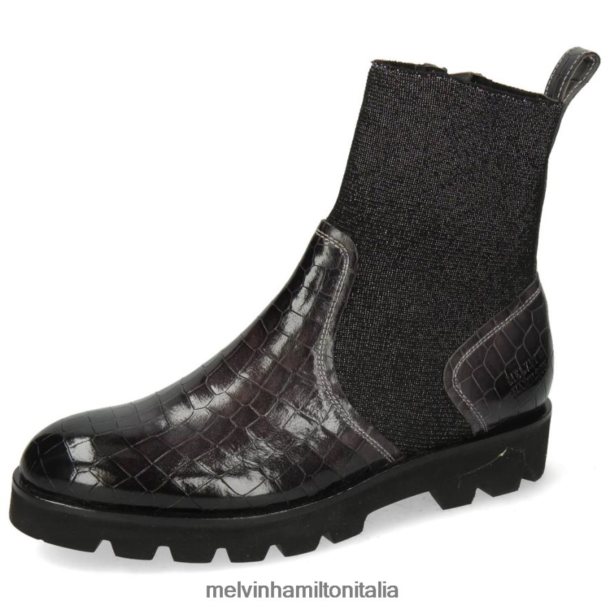 esso Melvin & Hamilton donne sortita 157 grigio stivaletti L80P2P1058