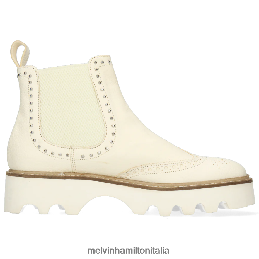 esso Melvin & Hamilton donne sortita 167 bianco stivaletti L80P2P1123