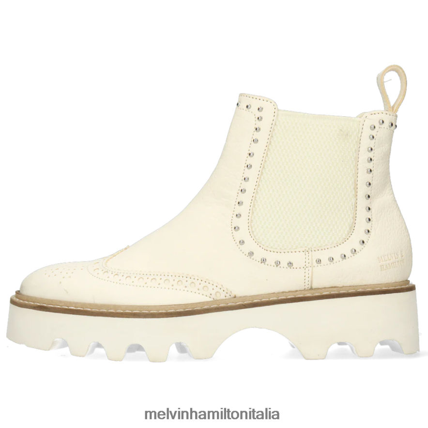 esso Melvin & Hamilton donne sortita 167 bianco stivaletti L80P2P1123