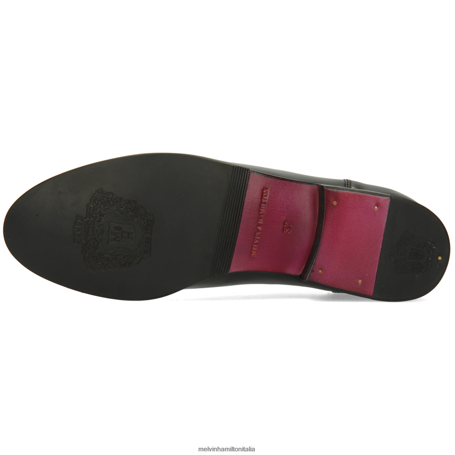 esso Melvin & Hamilton donne sortita 16 nero stivaletti L80P2P784