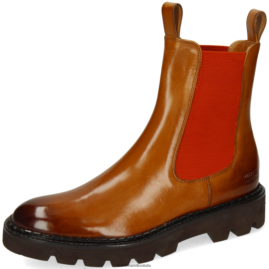 esso Melvin & Hamilton donne sortita 186 Marrone chiaro stivaletti L80P2P885