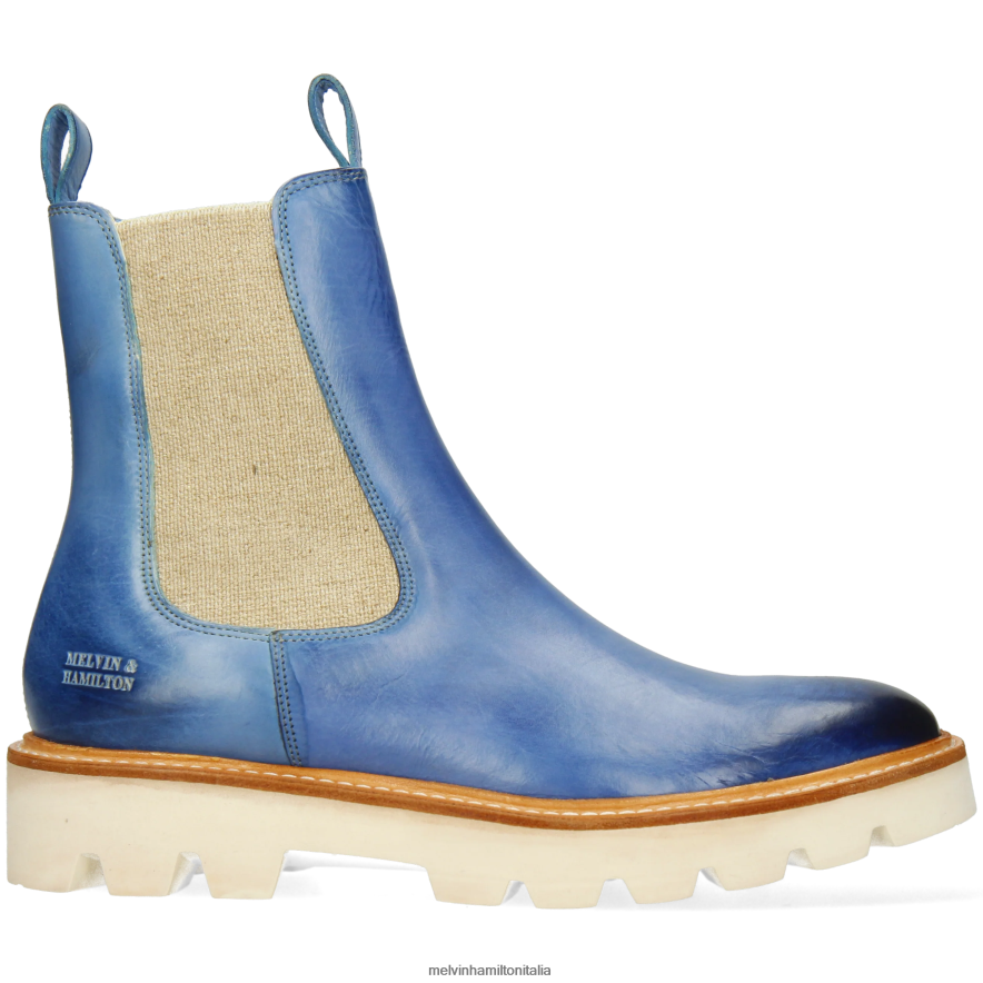esso Melvin & Hamilton donne sortita 186 blu stivaletti L80P2P862