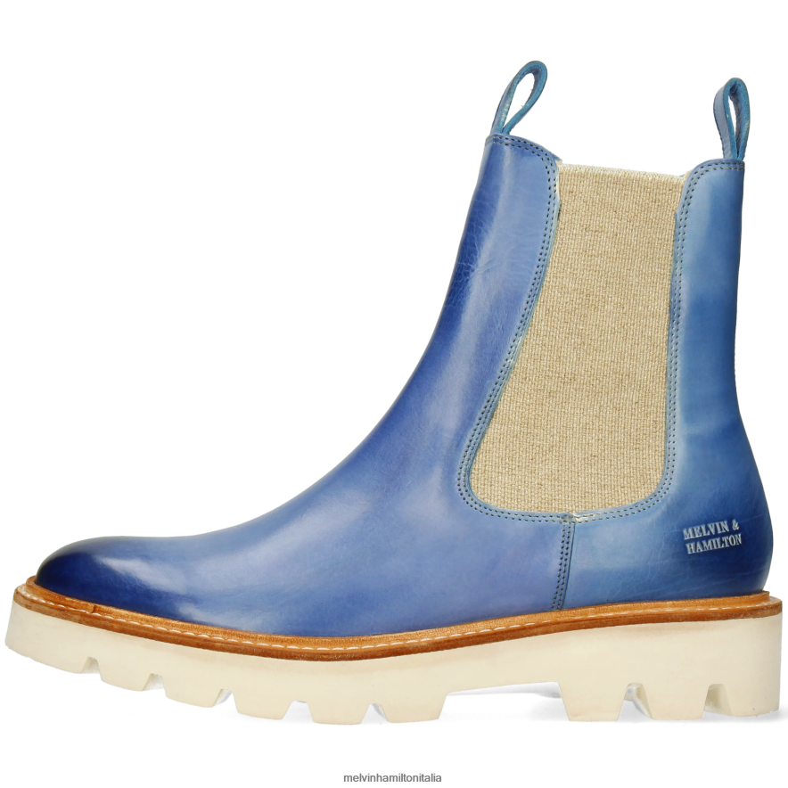 esso Melvin & Hamilton donne sortita 186 blu stivaletti L80P2P862