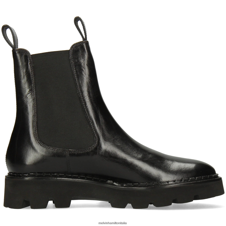 esso Melvin & Hamilton donne sortita 186 nero stivaletti L80P2P908