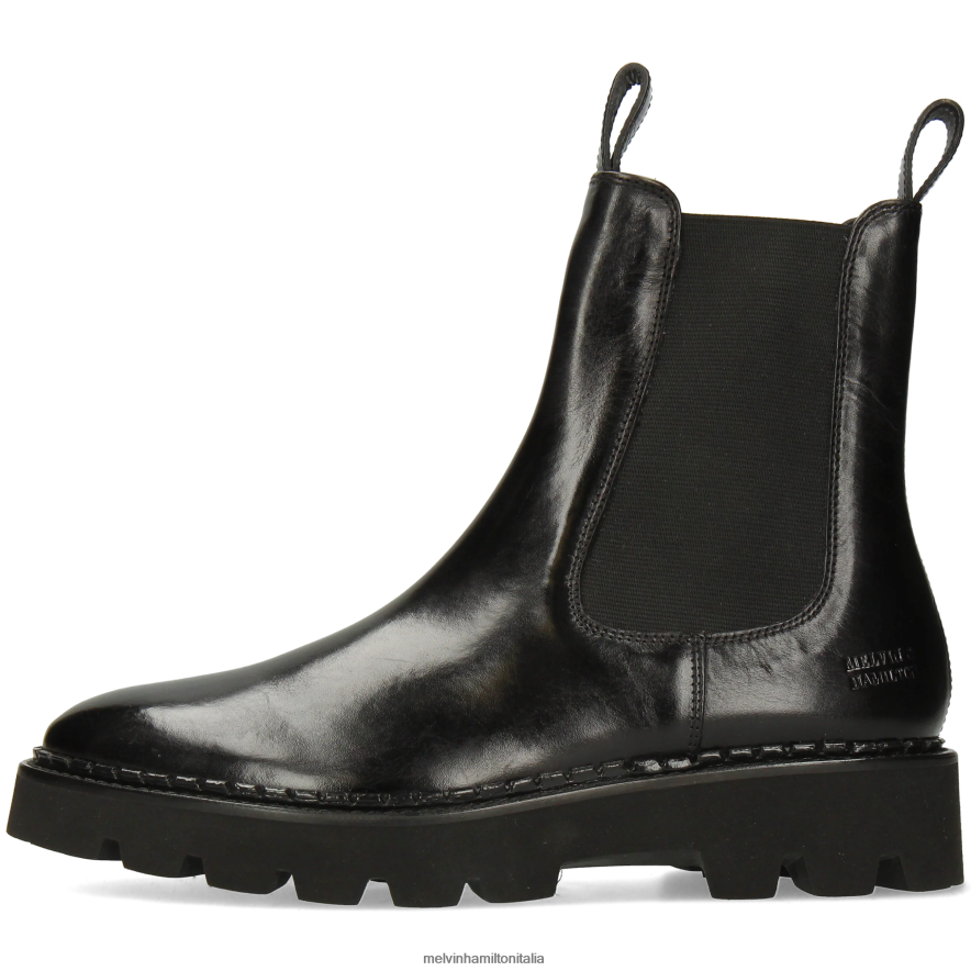 esso Melvin & Hamilton donne sortita 186 nero stivaletti L80P2P908