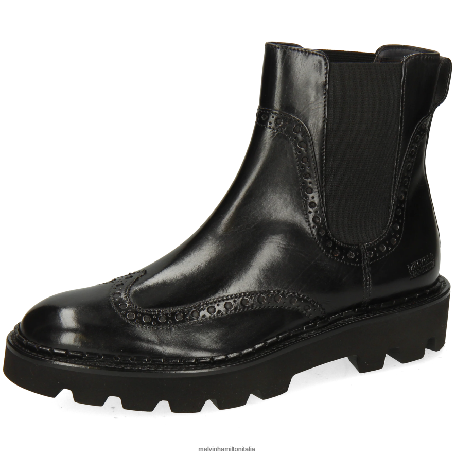 esso Melvin & Hamilton donne sortita 192 nero stivaletti L80P2P802