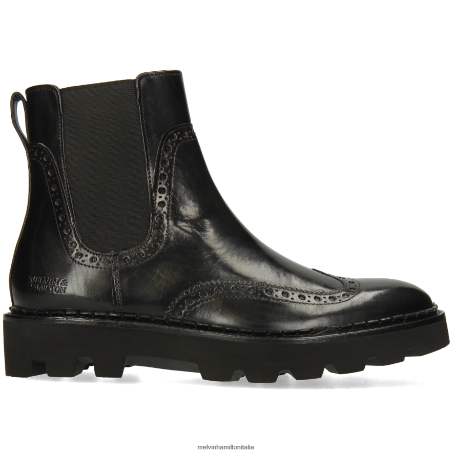 esso Melvin & Hamilton donne sortita 192 nero stivaletti L80P2P802