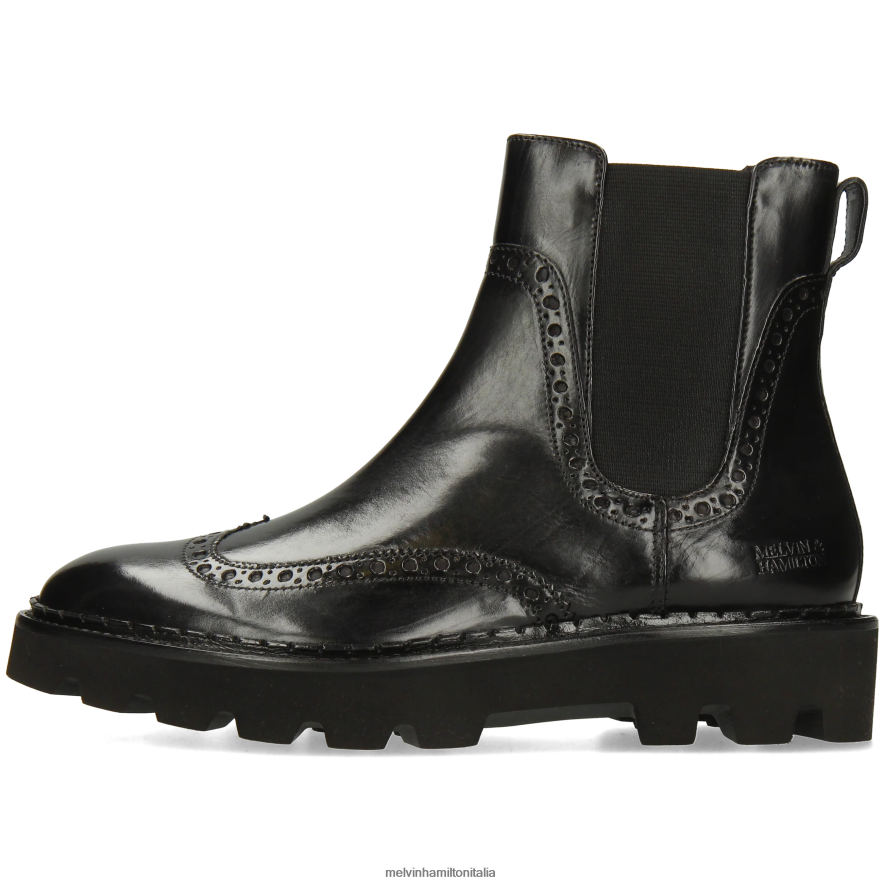 esso Melvin & Hamilton donne sortita 192 nero stivaletti L80P2P802
