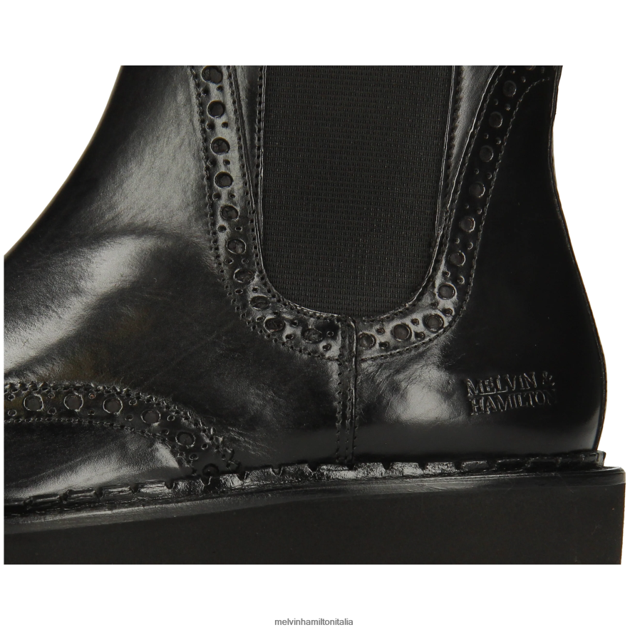 esso Melvin & Hamilton donne sortita 192 nero stivaletti L80P2P802
