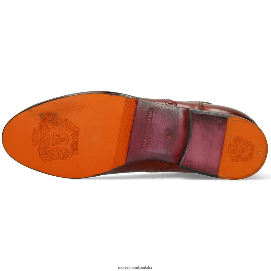 esso Melvin & Hamilton donne sortita 192 rosso stivaletti L80P2P833