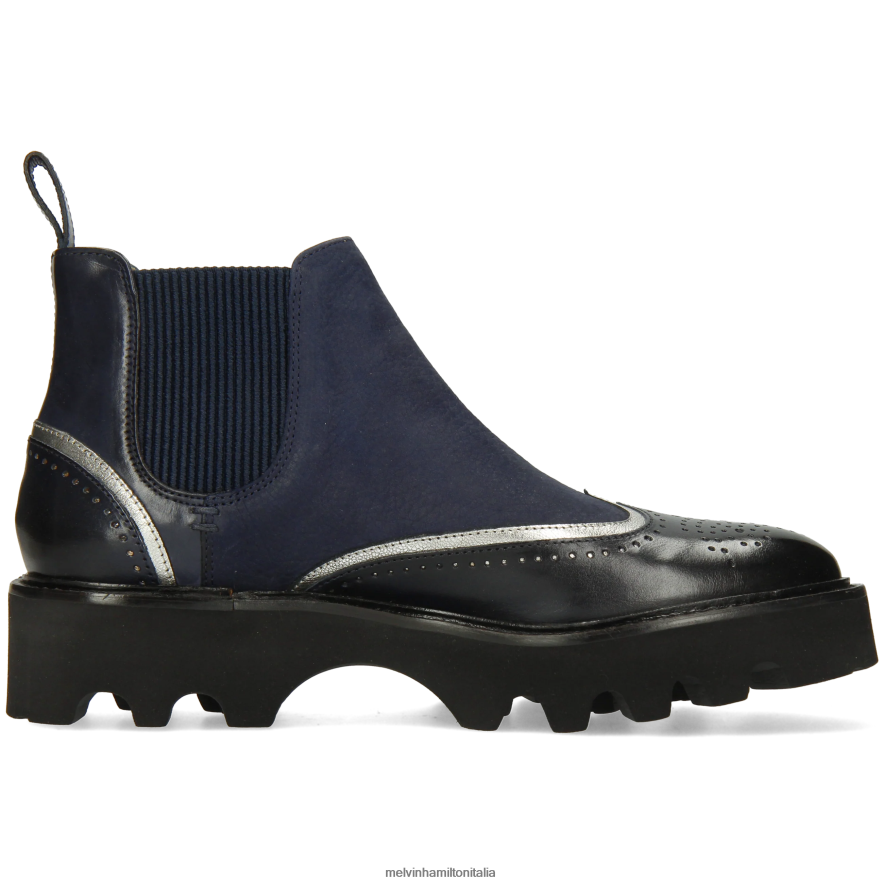 esso Melvin & Hamilton donne sortita 19 blu stivaletti L80P2P886
