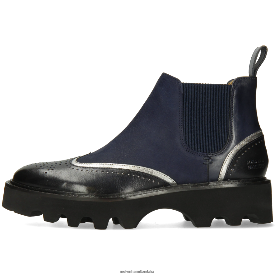 esso Melvin & Hamilton donne sortita 19 blu stivaletti L80P2P886