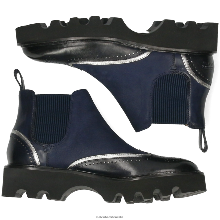 esso Melvin & Hamilton donne sortita 19 blu stivaletti L80P2P886