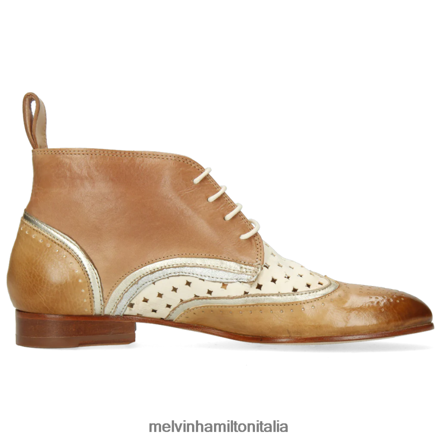 esso Melvin & Hamilton donne sortita 30 Marrone chiaro stivaletti L80P2P1134
