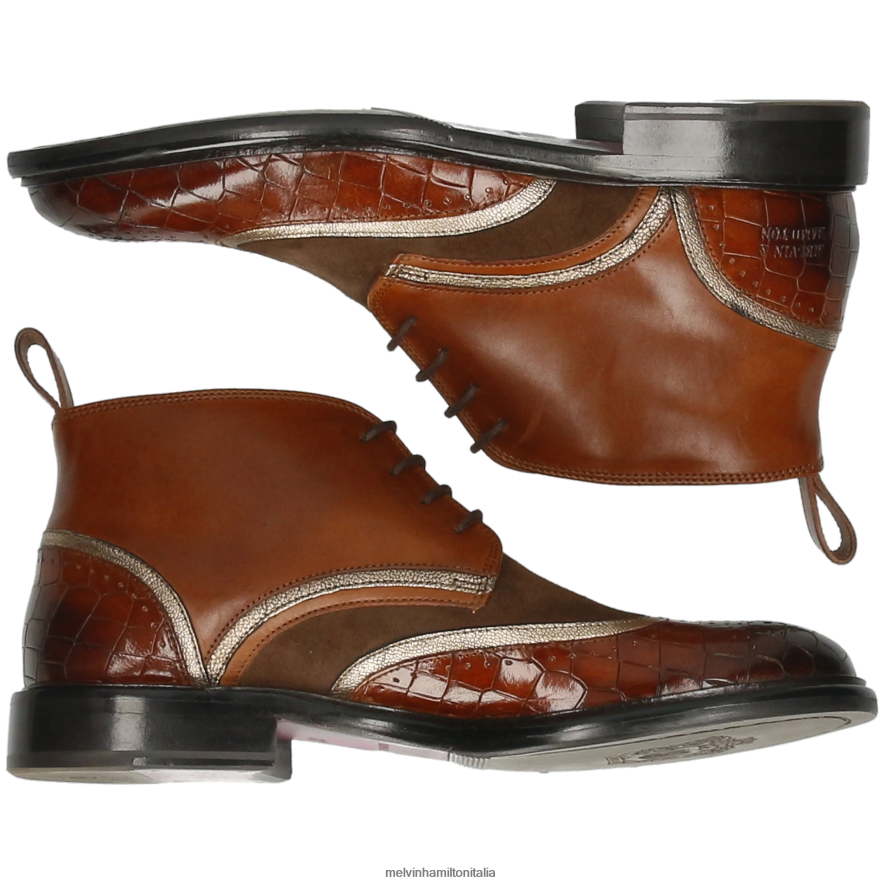 esso Melvin & Hamilton donne sortita 30 marrone stivaletti L80P2P982
