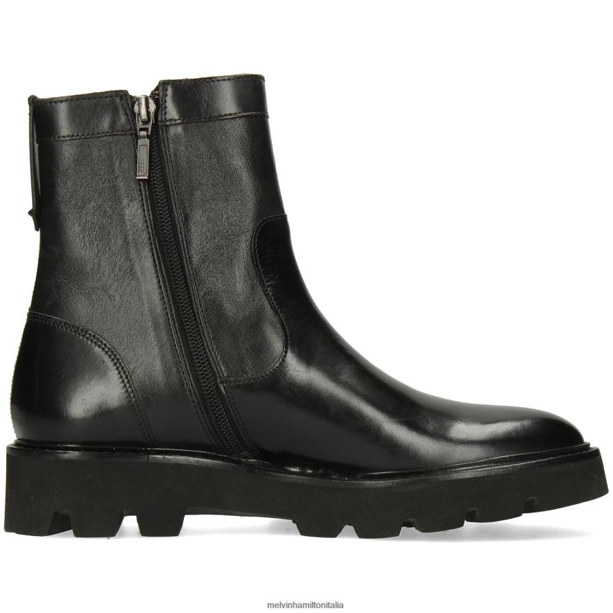 esso Melvin & Hamilton donne sortita 85 nero stivaletti L80P2P849