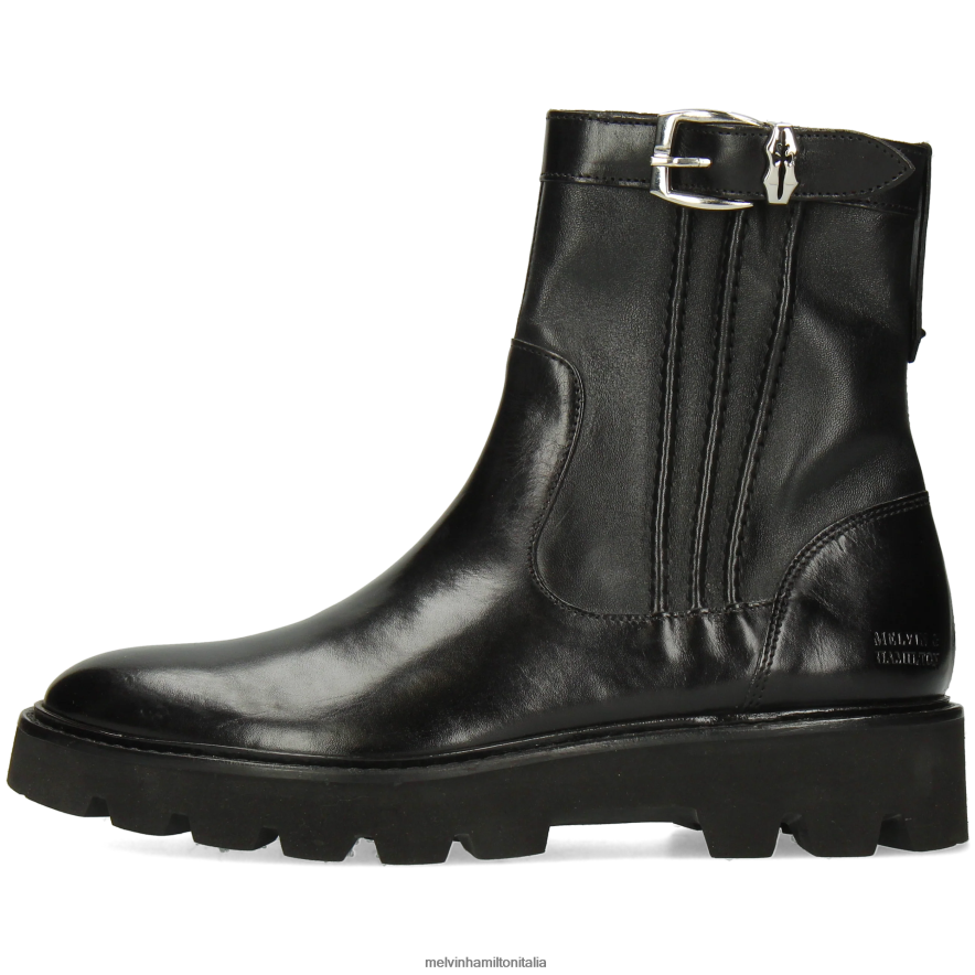 esso Melvin & Hamilton donne sortita 85 nero stivaletti L80P2P849