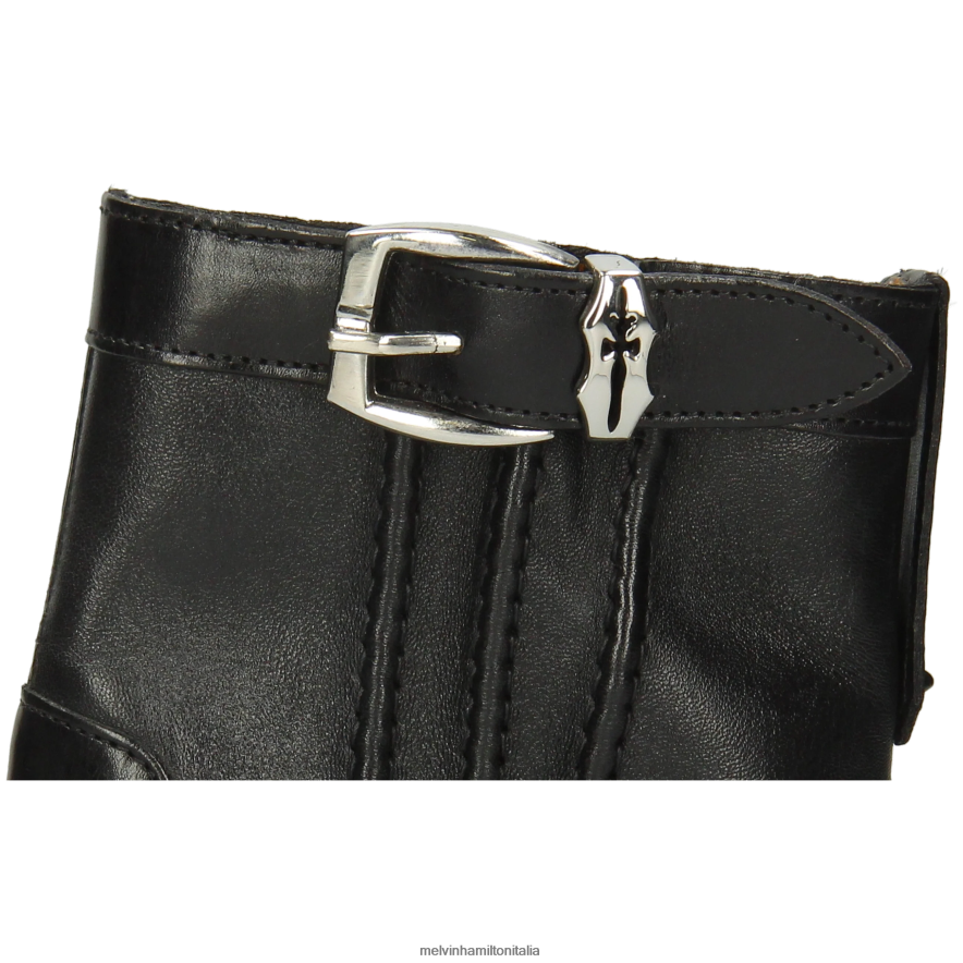 esso Melvin & Hamilton donne sortita 85 nero stivaletti L80P2P849