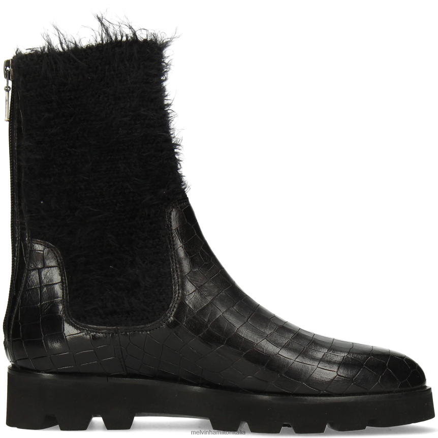 esso Melvin & Hamilton donne Susanna 69 nero stivali DLT2BB1221