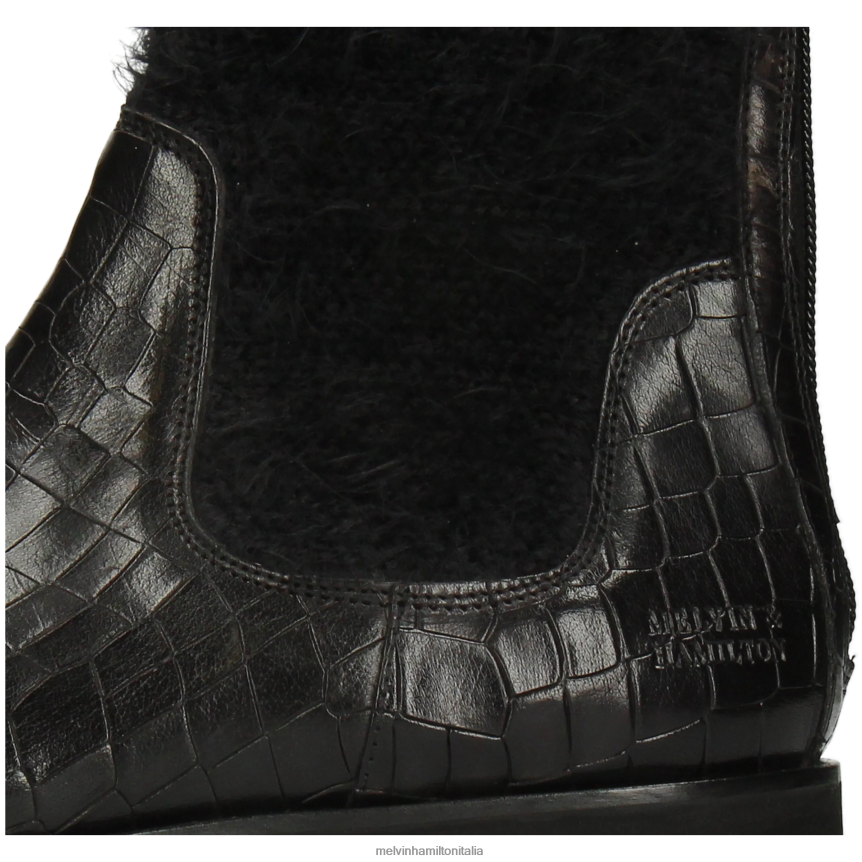 esso Melvin & Hamilton donne Susanna 69 nero stivali DLT2BB1221