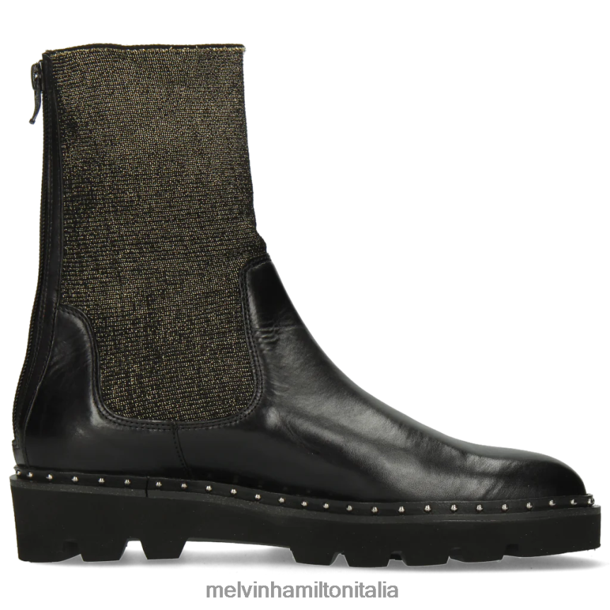 esso Melvin & Hamilton donne Susanna 69 nero stivali DLT2BB1224