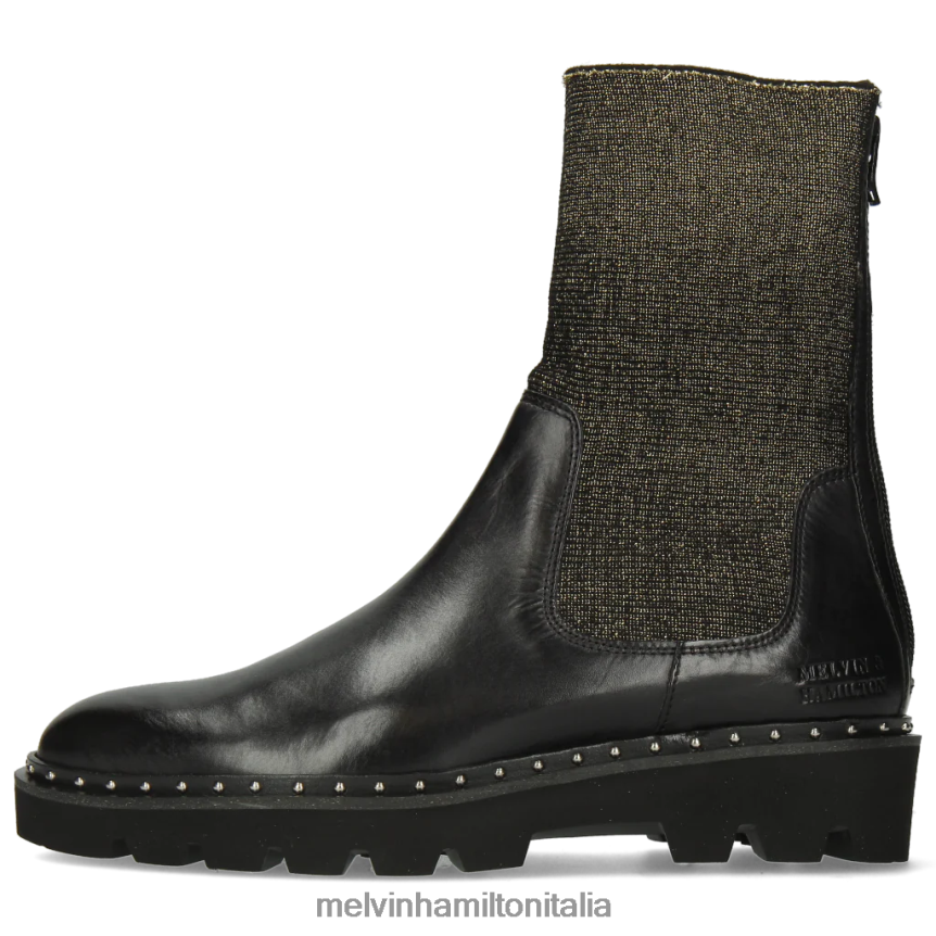 esso Melvin & Hamilton donne Susanna 69 nero stivali DLT2BB1224