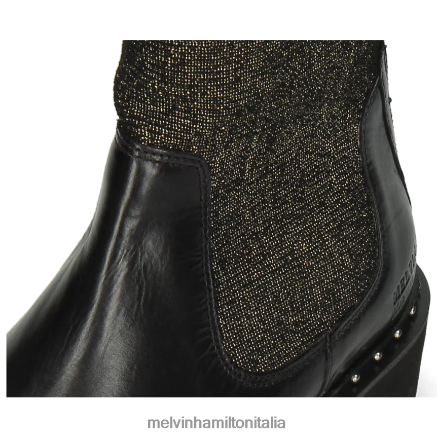 esso Melvin & Hamilton donne Susanna 69 nero stivali DLT2BB1224