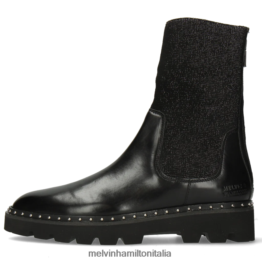 esso Melvin & Hamilton donne Susanna 69 nero stivali L80P2P1169