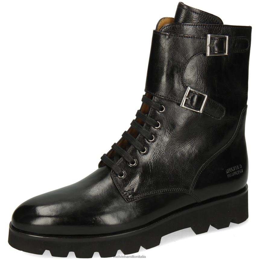 esso Melvin & Hamilton donne Susanna 90 nero stivali DLT2BB1229