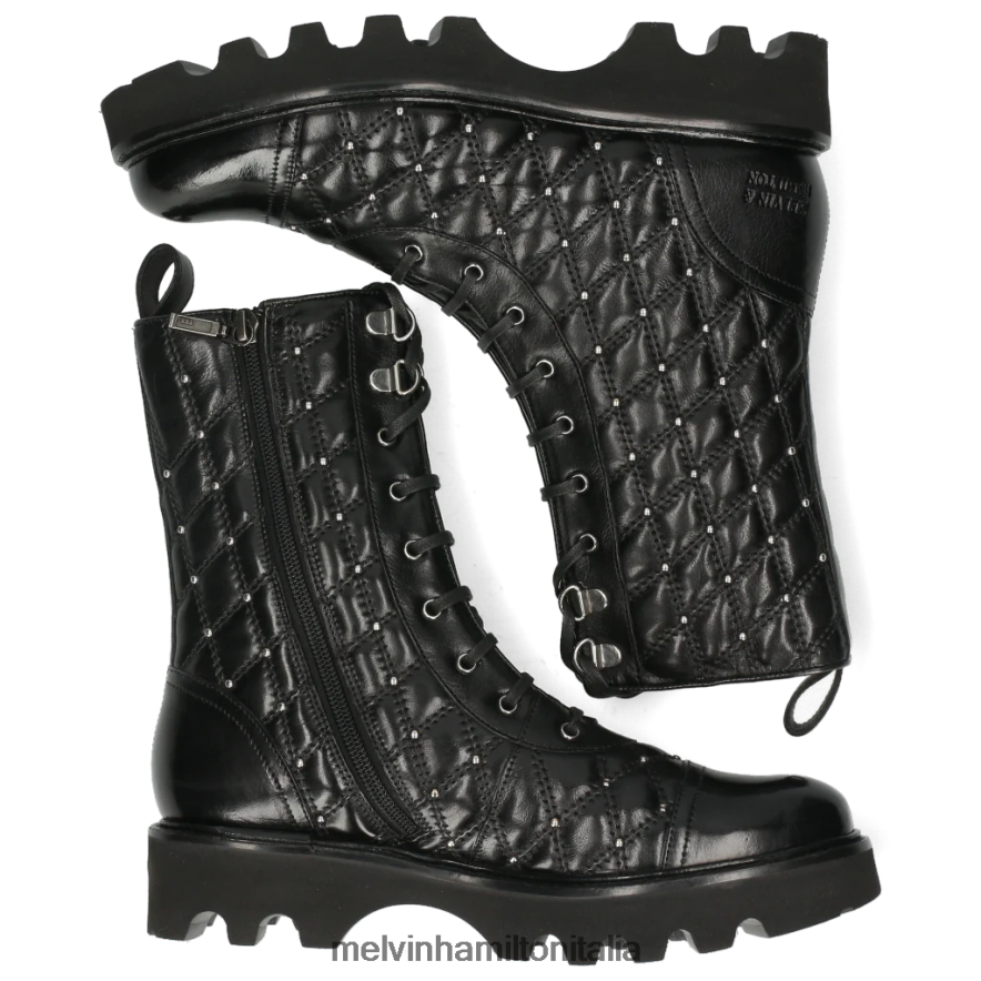 esso Melvin & Hamilton donne bella 23 nero stivali L80P2P1211