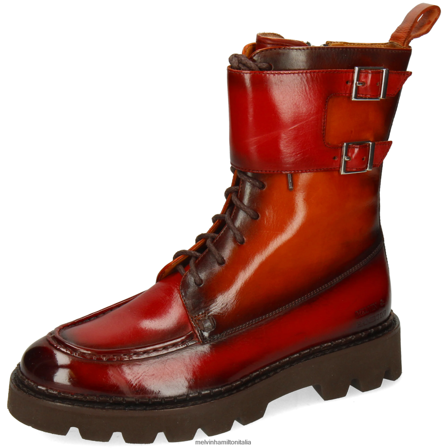 esso Melvin & Hamilton donne giada 37 arancia stivali L80P2P1197