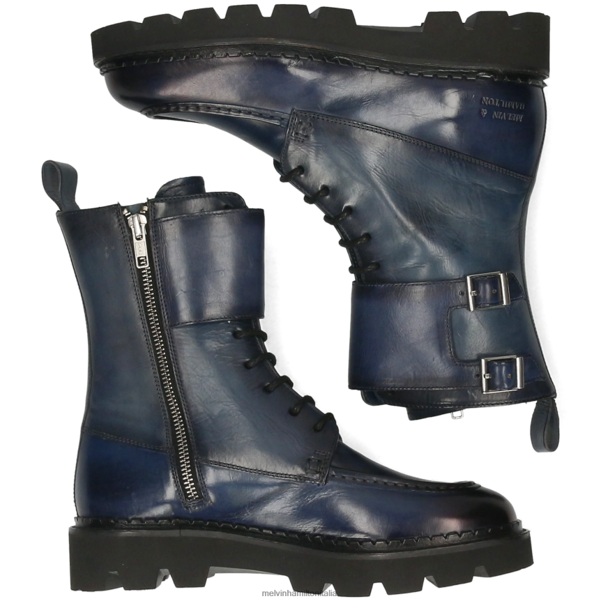 esso Melvin & Hamilton donne giada 37 blu stivali DLT2BB1147