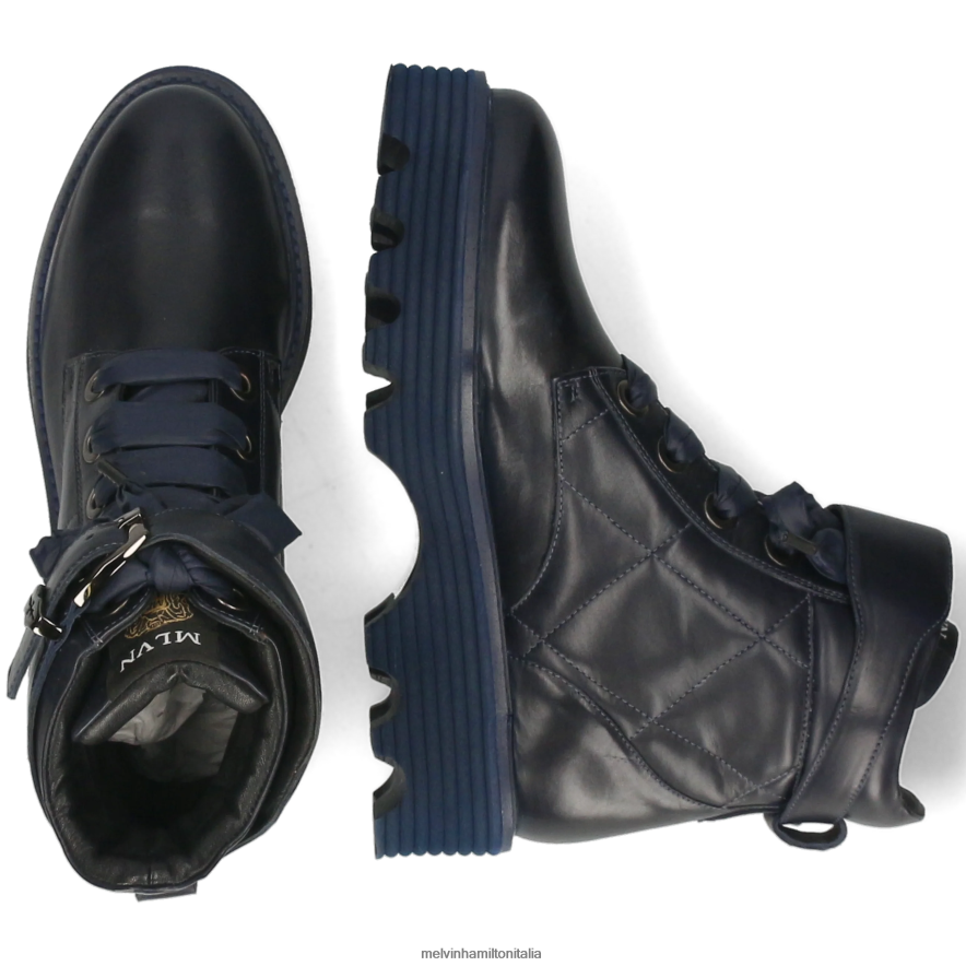 esso Melvin & Hamilton donne leonie 11 blu stivali L80P2P1253