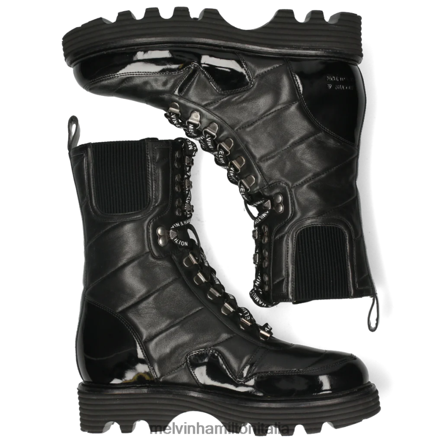 esso Melvin & Hamilton donne leonie 16 nero stivali DLT2BB1165