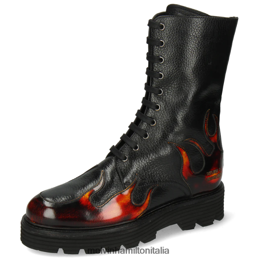 esso Melvin & Hamilton donne leonie 19 nero stivali L80P2P1150