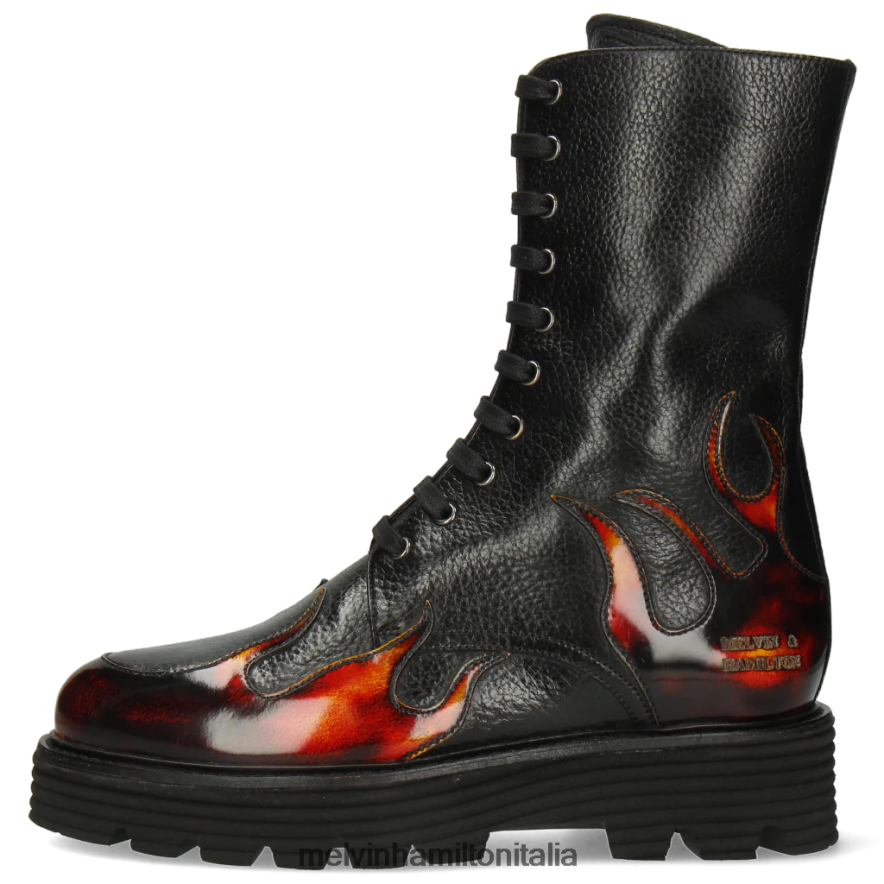 esso Melvin & Hamilton donne leonie 19 nero stivali L80P2P1150