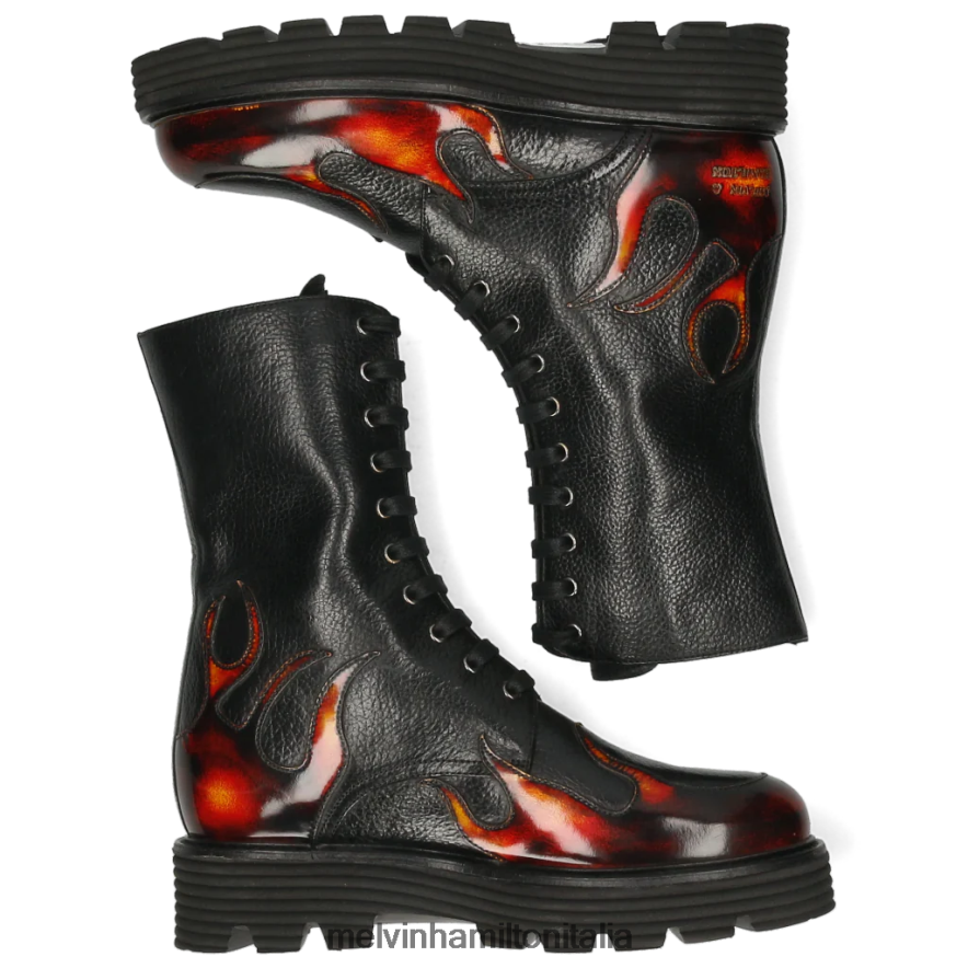 esso Melvin & Hamilton donne leonie 19 nero stivali L80P2P1150