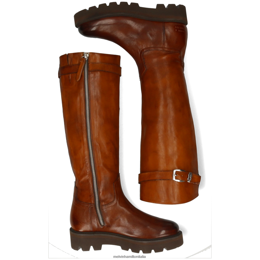 esso Melvin & Hamilton donne leonie 9 marrone stivali L80P2P1191