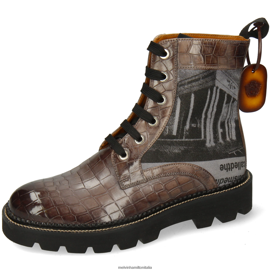 esso Melvin & Hamilton donne maria7 grigio stivali L80P2P1196